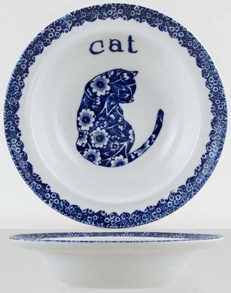 Fruit Saucer with Rim Cat c1970